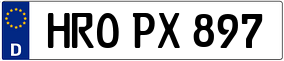 Trailer License Plate